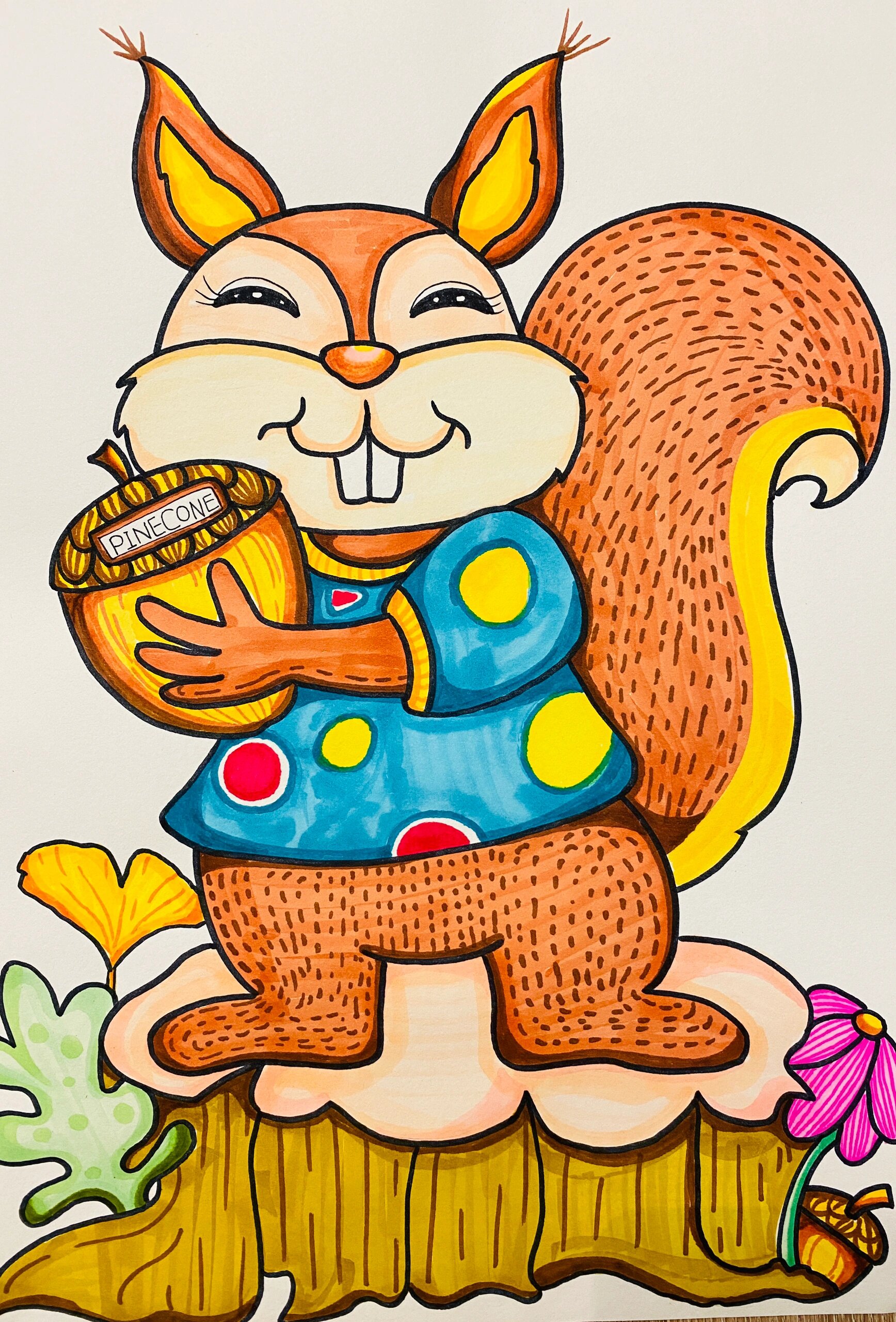 创意美术|《松鼠》