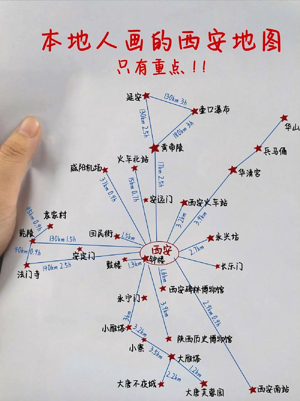 西安旅游景点地图(西安旅游景点地图分布)