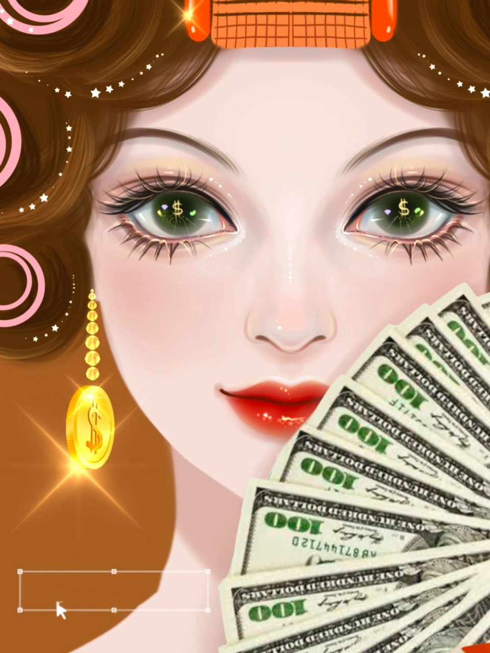 见钱眼开90财源滚滚来|头像|壁纸自取 画套自用的招财头像壁纸90