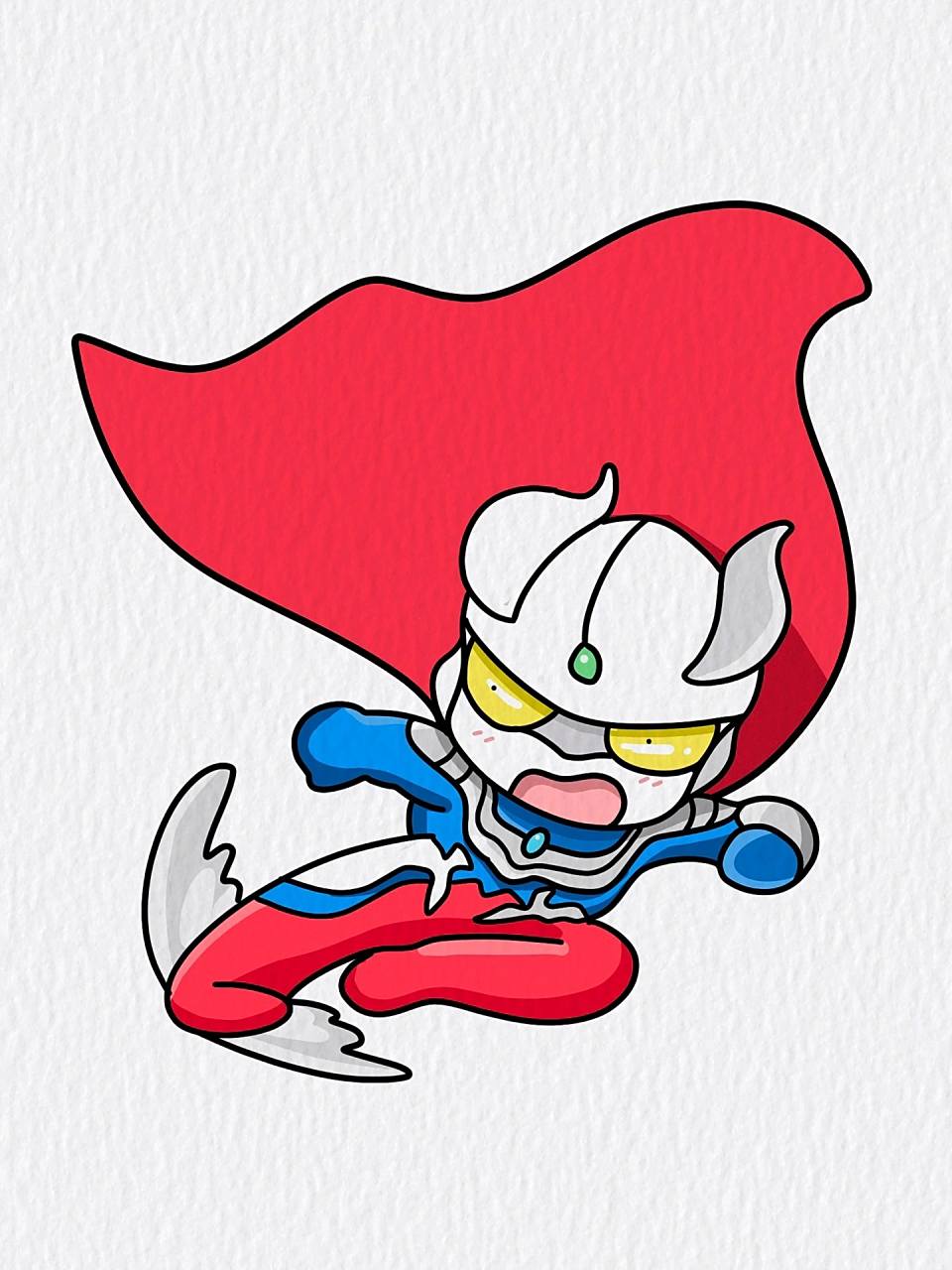 赛罗奥特曼|简笔画|附画画过程96 赛罗奥特曼|简笔画|附画画过程