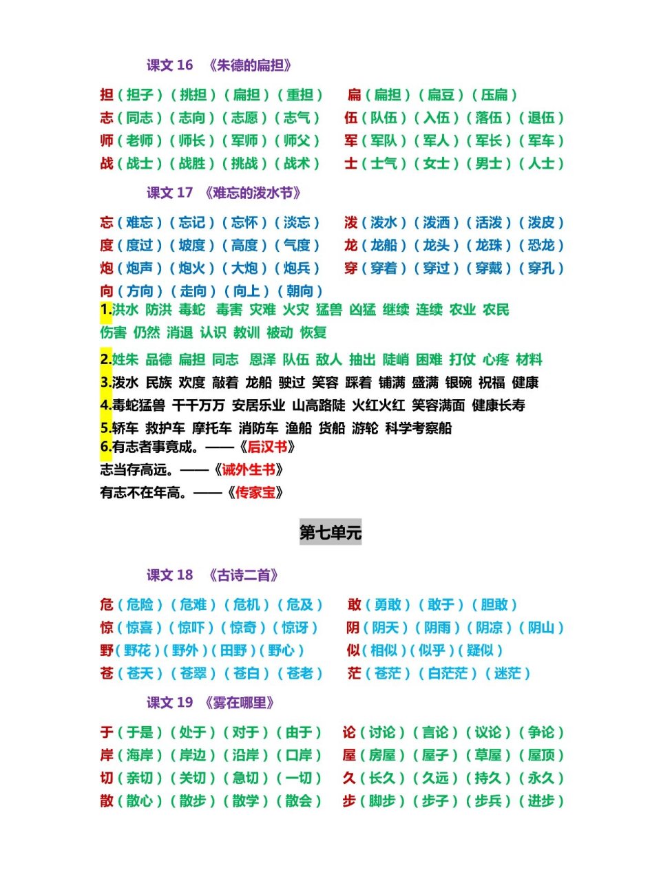 村的组词图片