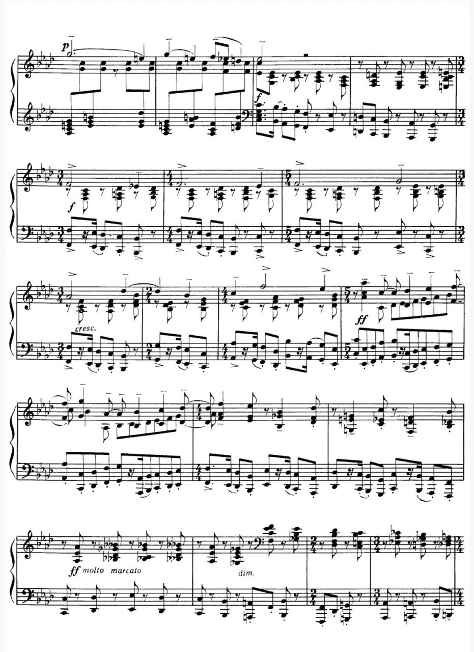 拉赫玛尼诺夫音画练习曲op39no1