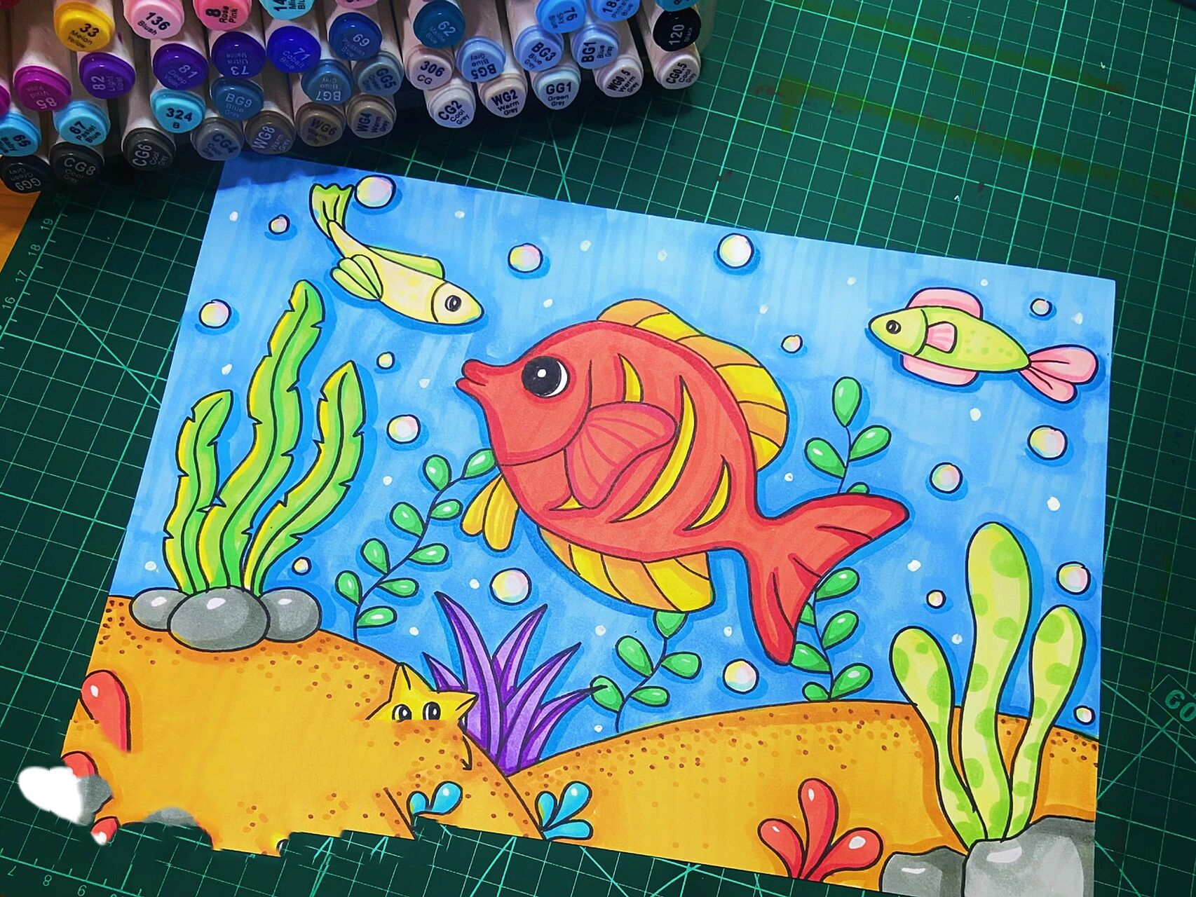 海底世界儿童主题画