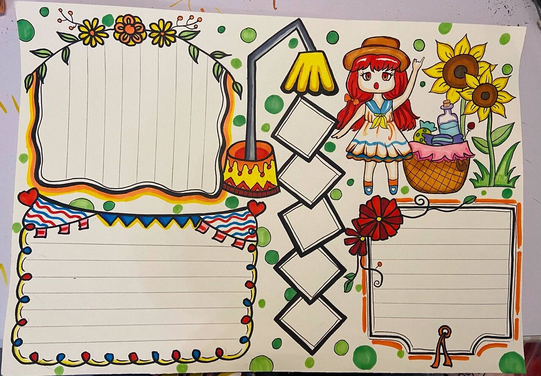 手抄报 图16615手抄报版式设计图26615主题手抄报(中秋节)图3