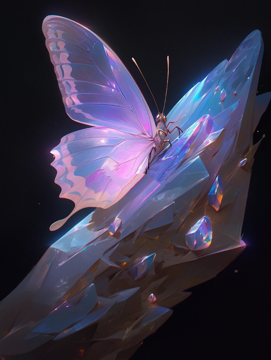蝴蝶壁纸🦋 漂亮的发光蝴蝶