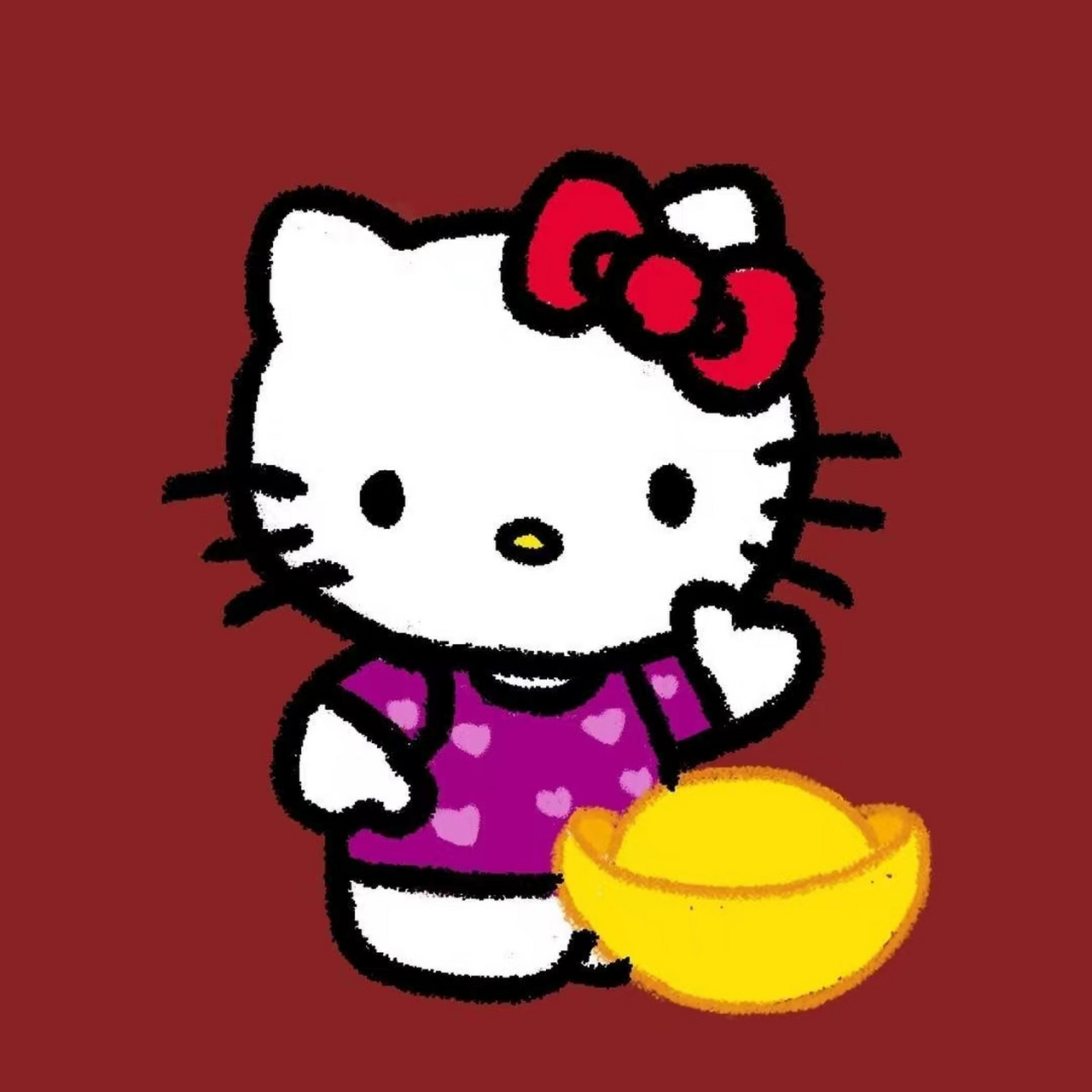 田曦薇抖音头像是什么动漫 是非常04可爱的hello kitty卡通头像哦