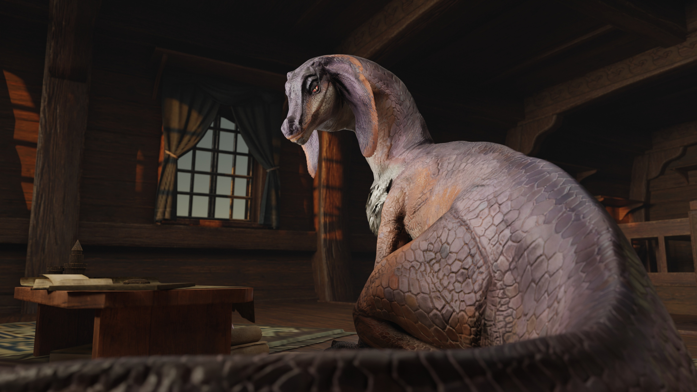 【人不能,至少不应该…】雌狗龙3d艺术[三哈](x:ilagiacrus)  #怪物