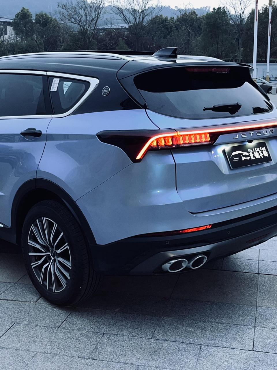 捷途x70plus改色.捷途x70plus 改色梦幻灰魅蓝 悬浮顶 实车上车效果