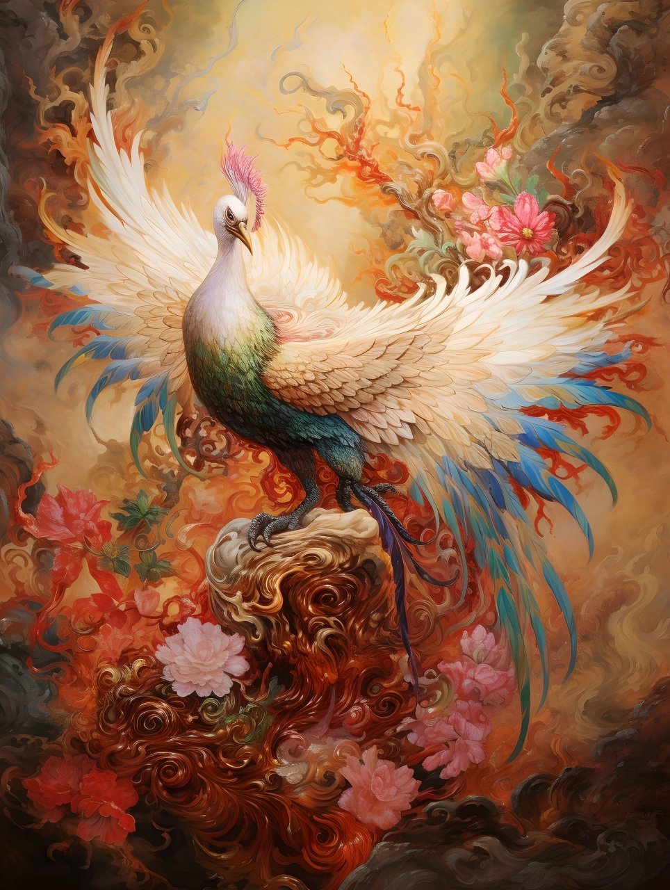 凤凰于飞,传承着千年的神话传说.