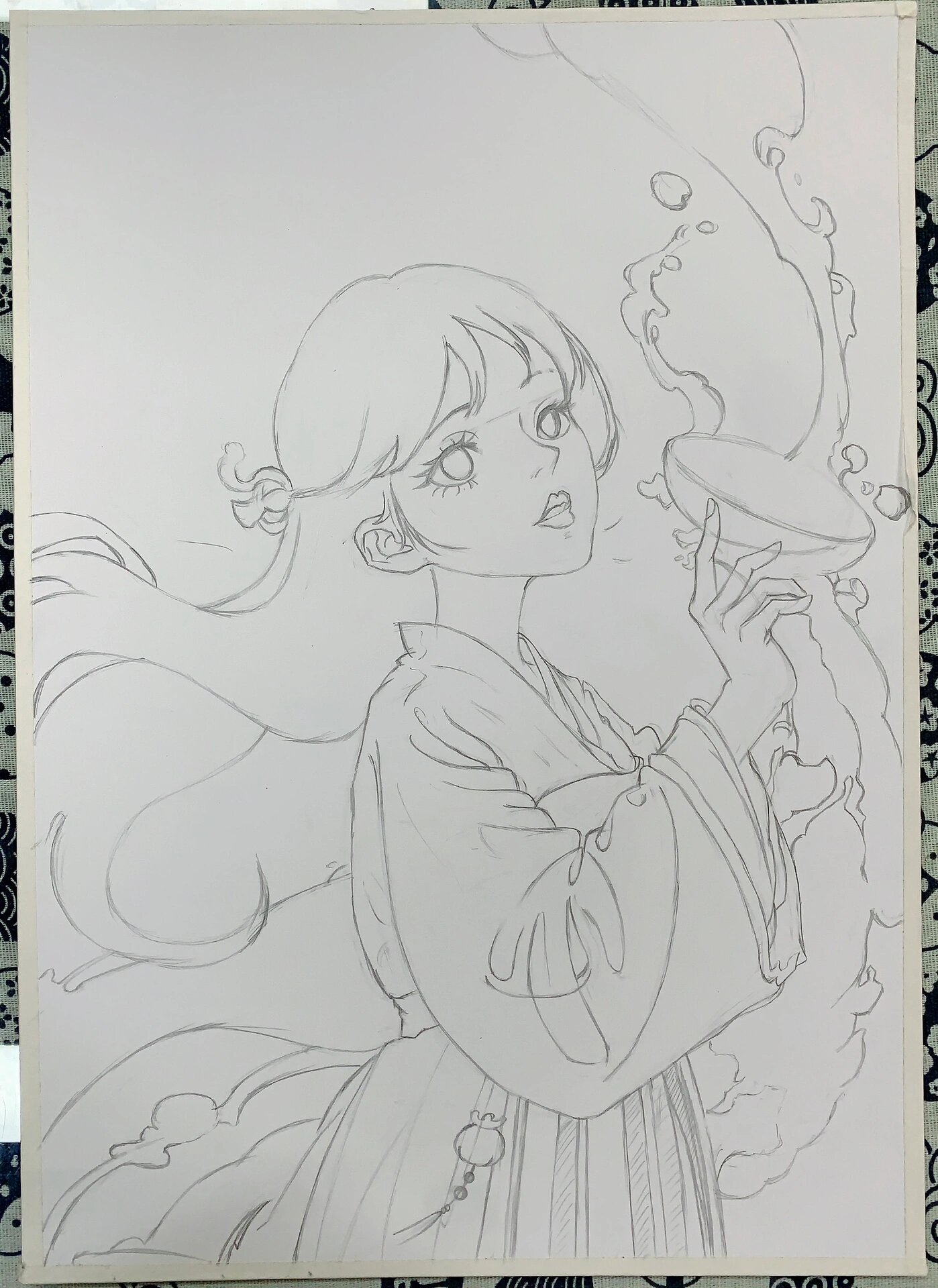 古风人物 | 水云间 #夏日滤镜# #动漫人物# #古风插画# #动漫手绘