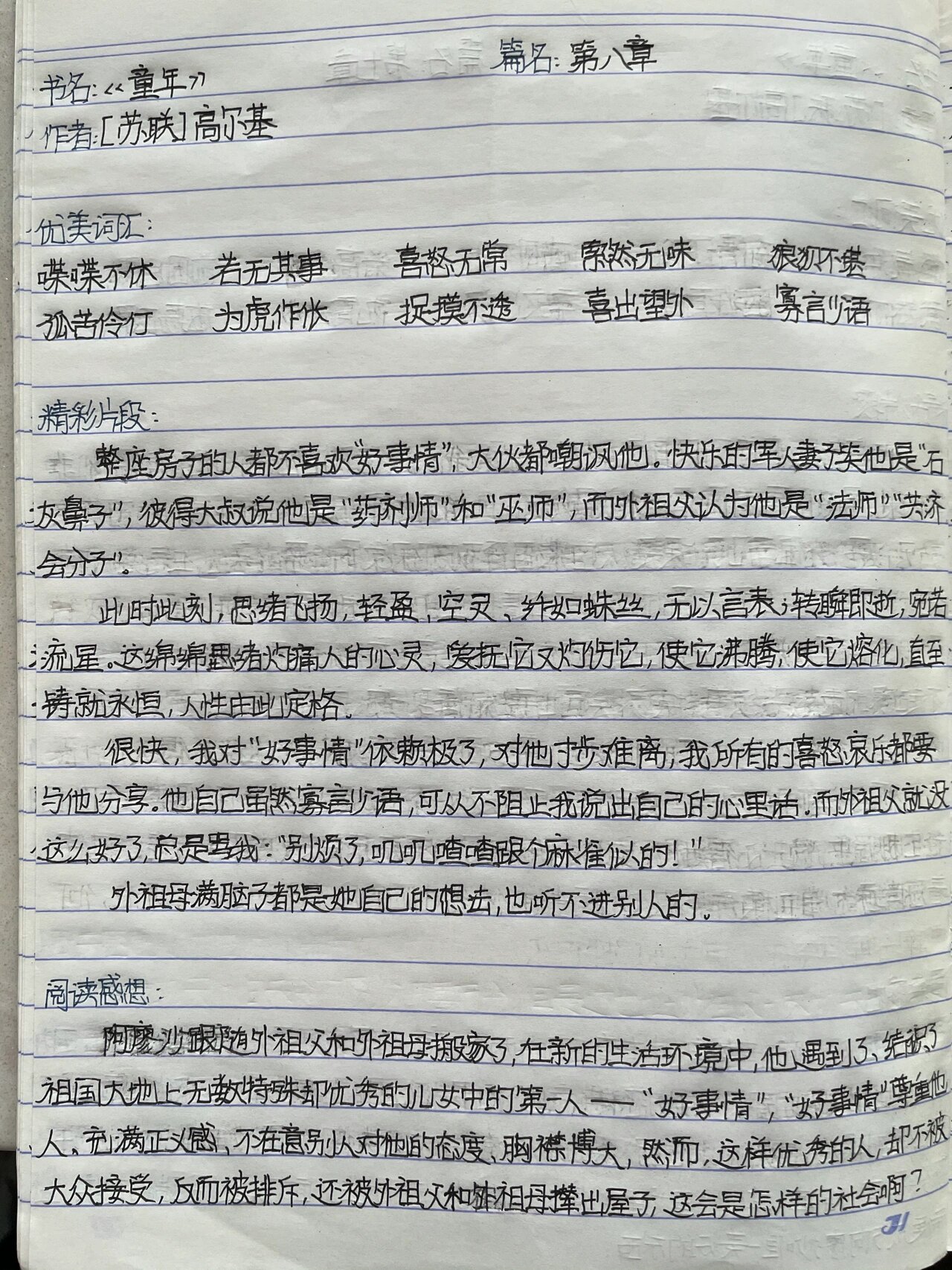 《童年》描写人物的段落80字(童年描写人物的段落80字左右)