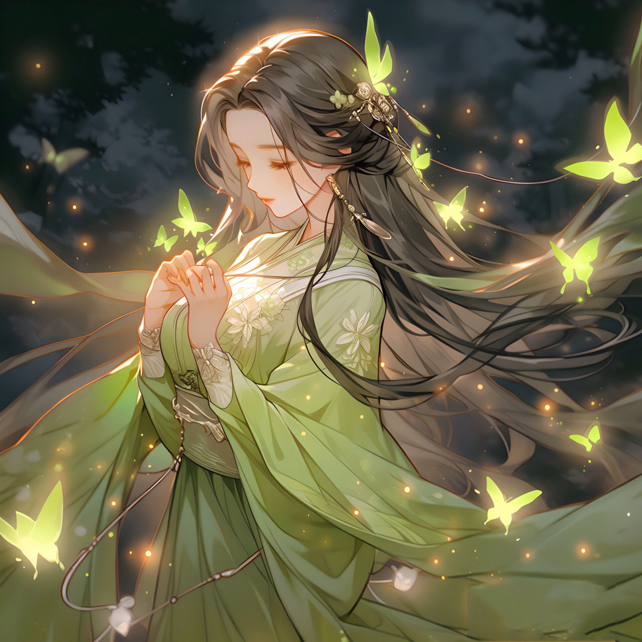 ▏古风女生头像 蝶恋花易碎,情深深惹泪. 花恋阳百媚,娇艳艳生蕊.