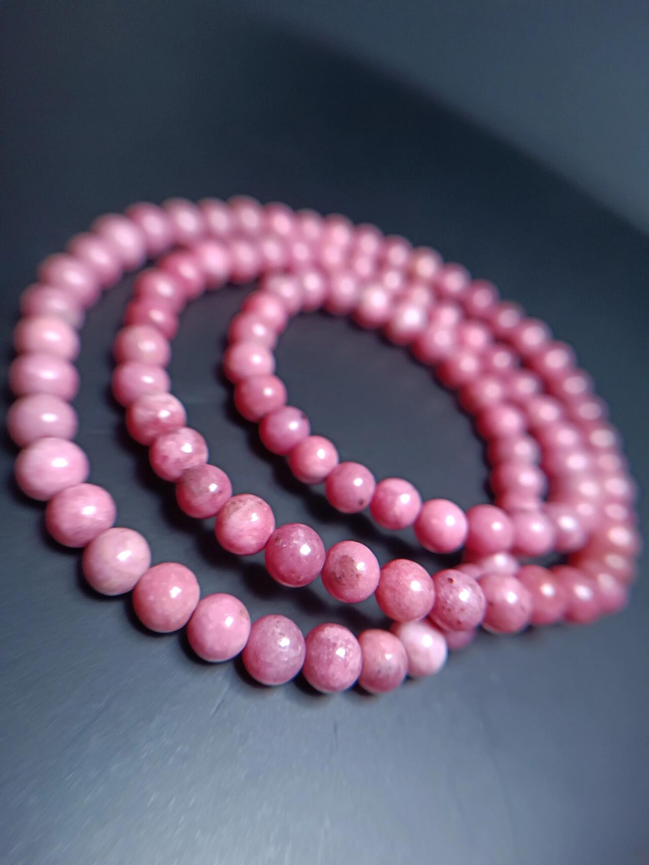 ♥️ 蔷薇石多圈手串