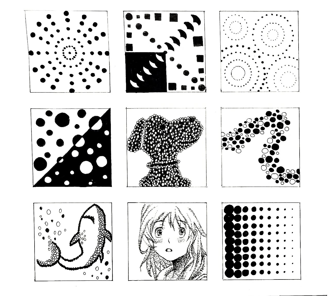 点线面构成,打散重构,群化