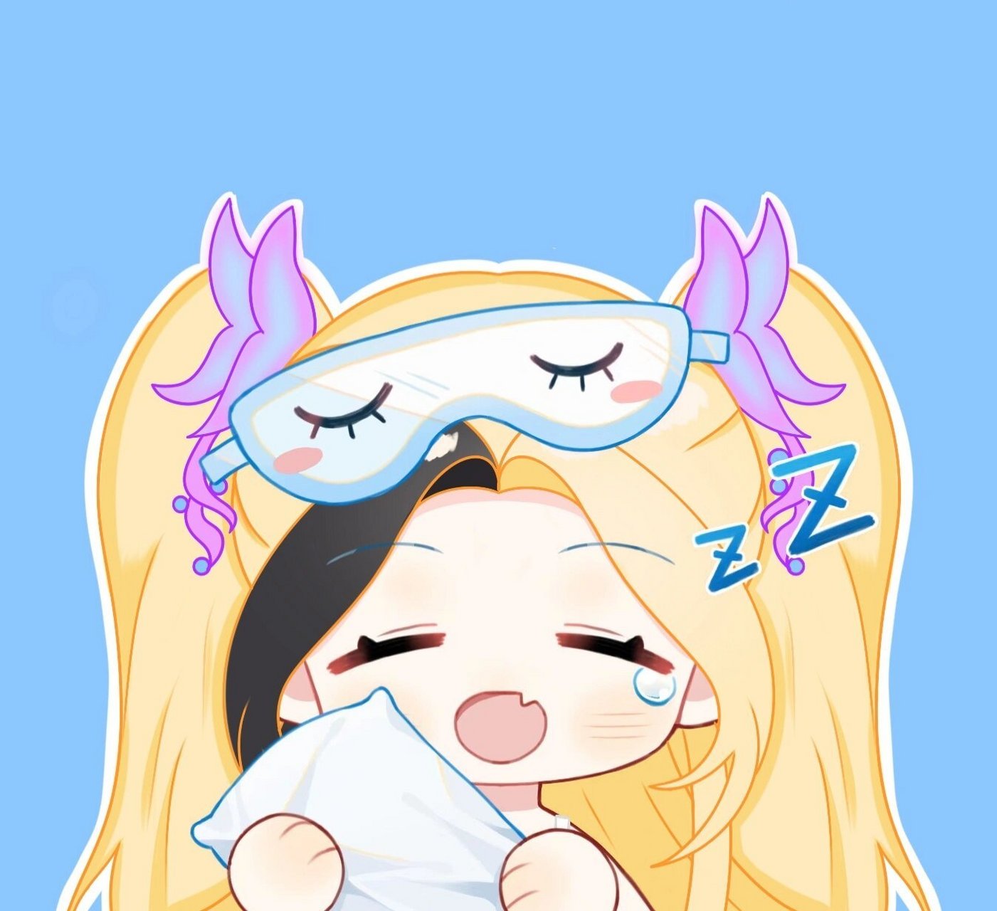 可爱白光莹表情包,马上周年庆啦