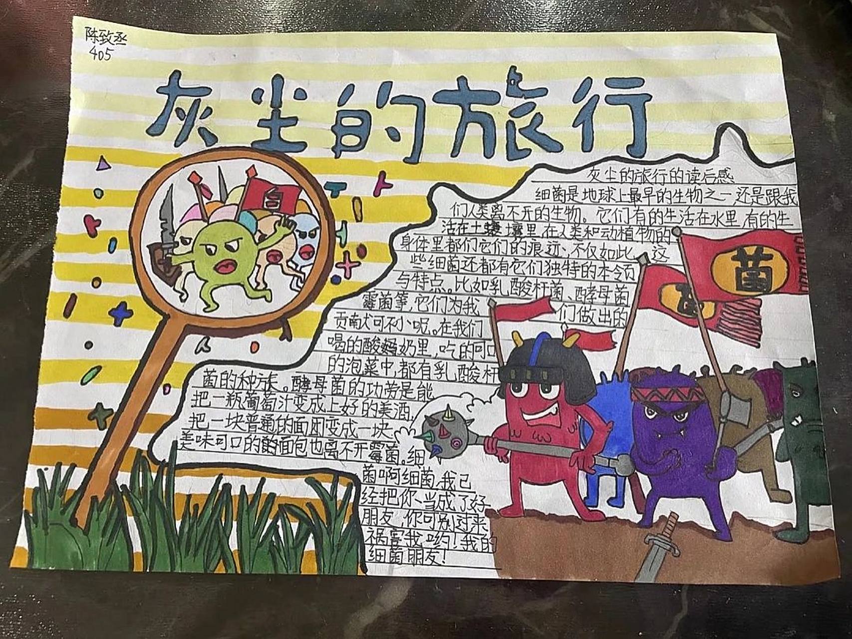 思维导图 灰尘的旅行 一亿粒米有多重      四年级下