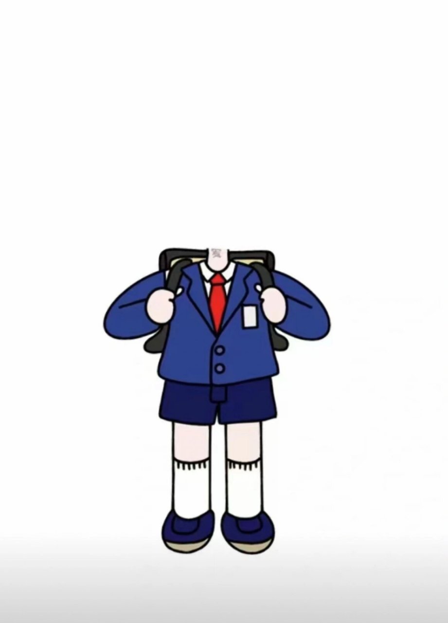 园可爱头像 以白色照片为背景,在贴纸中,将幼儿照片和制服照片抠图,以