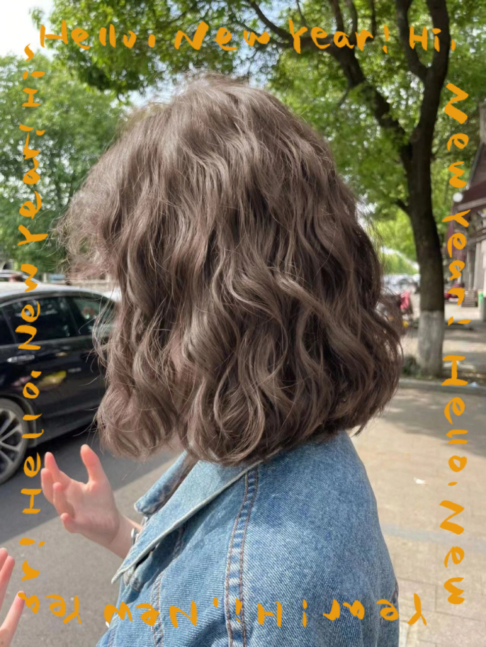 中短发尴尬期烫发93法式烫蛋卷头蓬松显脸小 中短发发型 中短发烫发