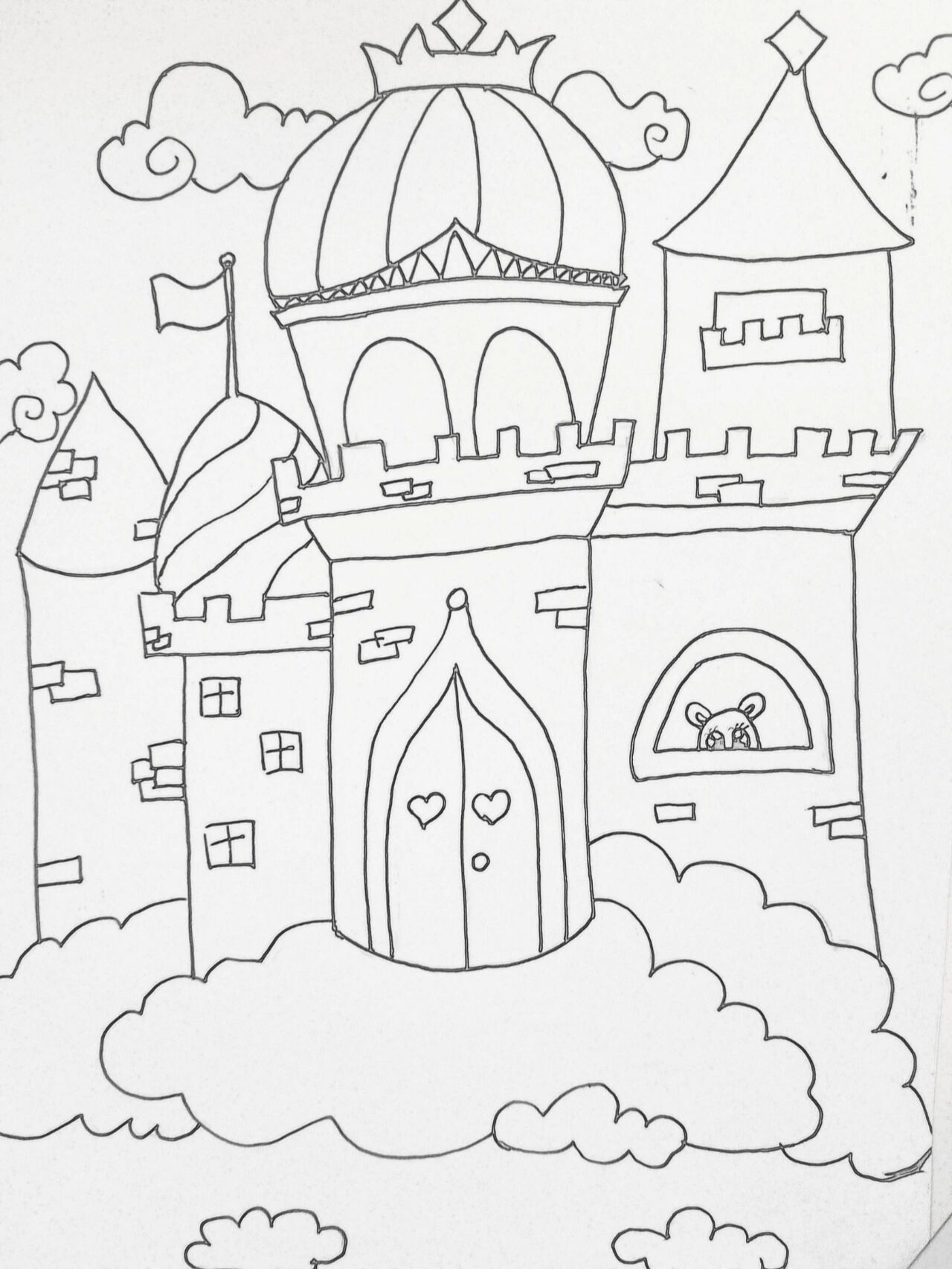 《童话城堡》儿童画