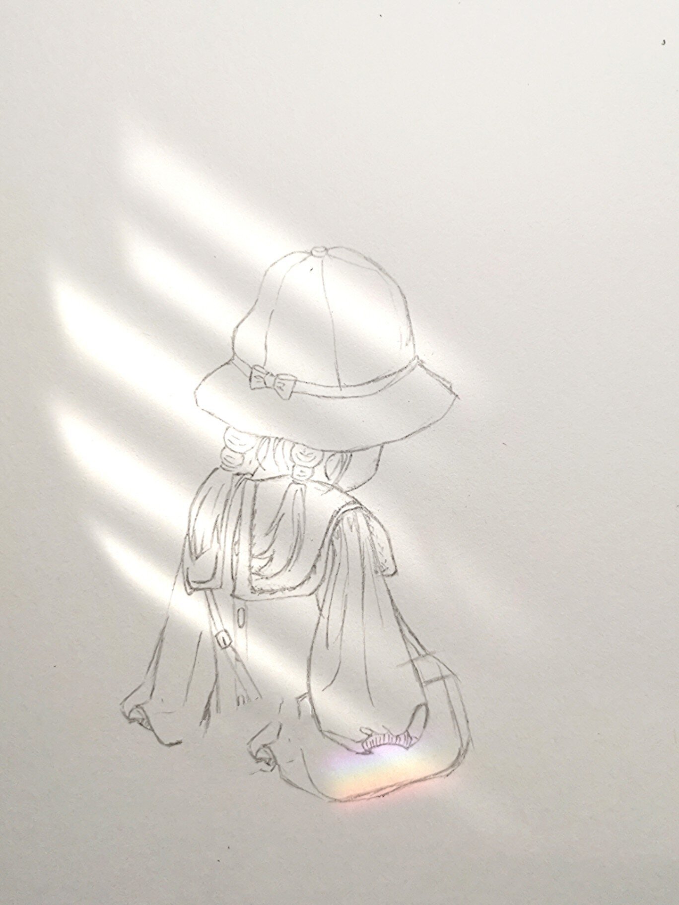 背影小孩 线稿 步骤