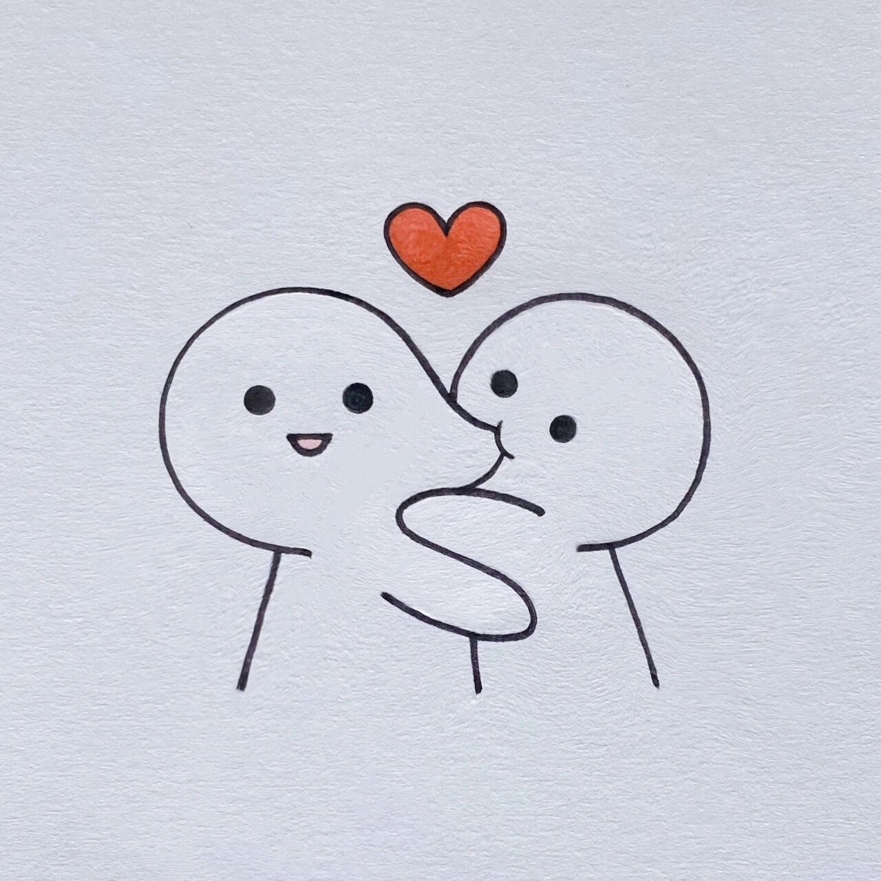 亲你一口00简笔画教程