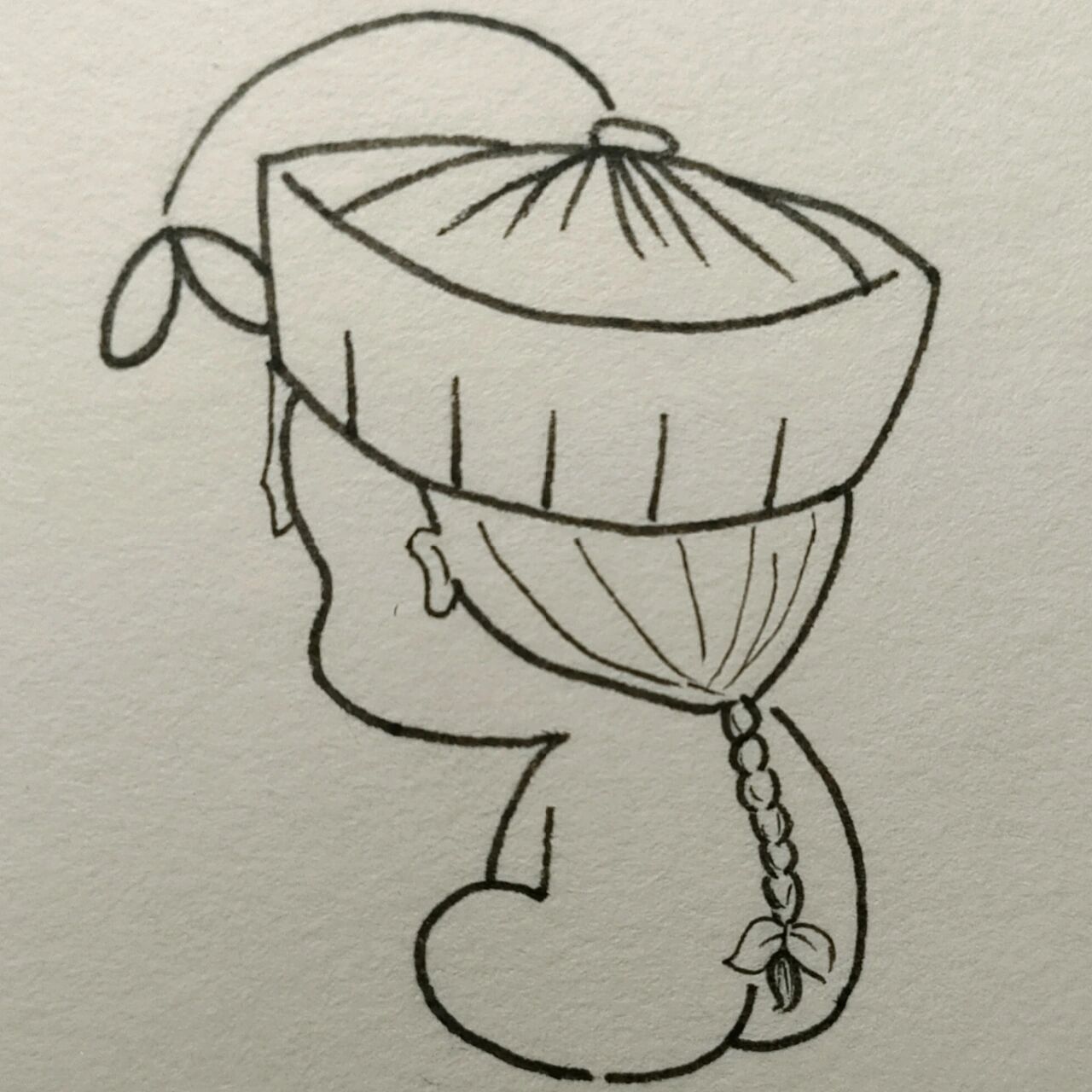 教你画一只超可爱小僵尸! 哼╯^╰不理你啦!