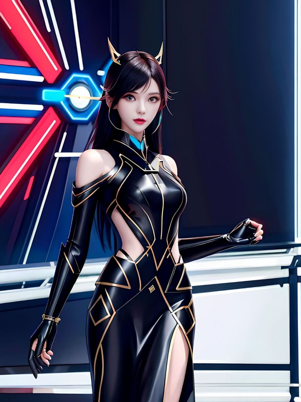 来自未来的ai智能女友 #ai绘画#02 0202#ai女友#02 02#美女