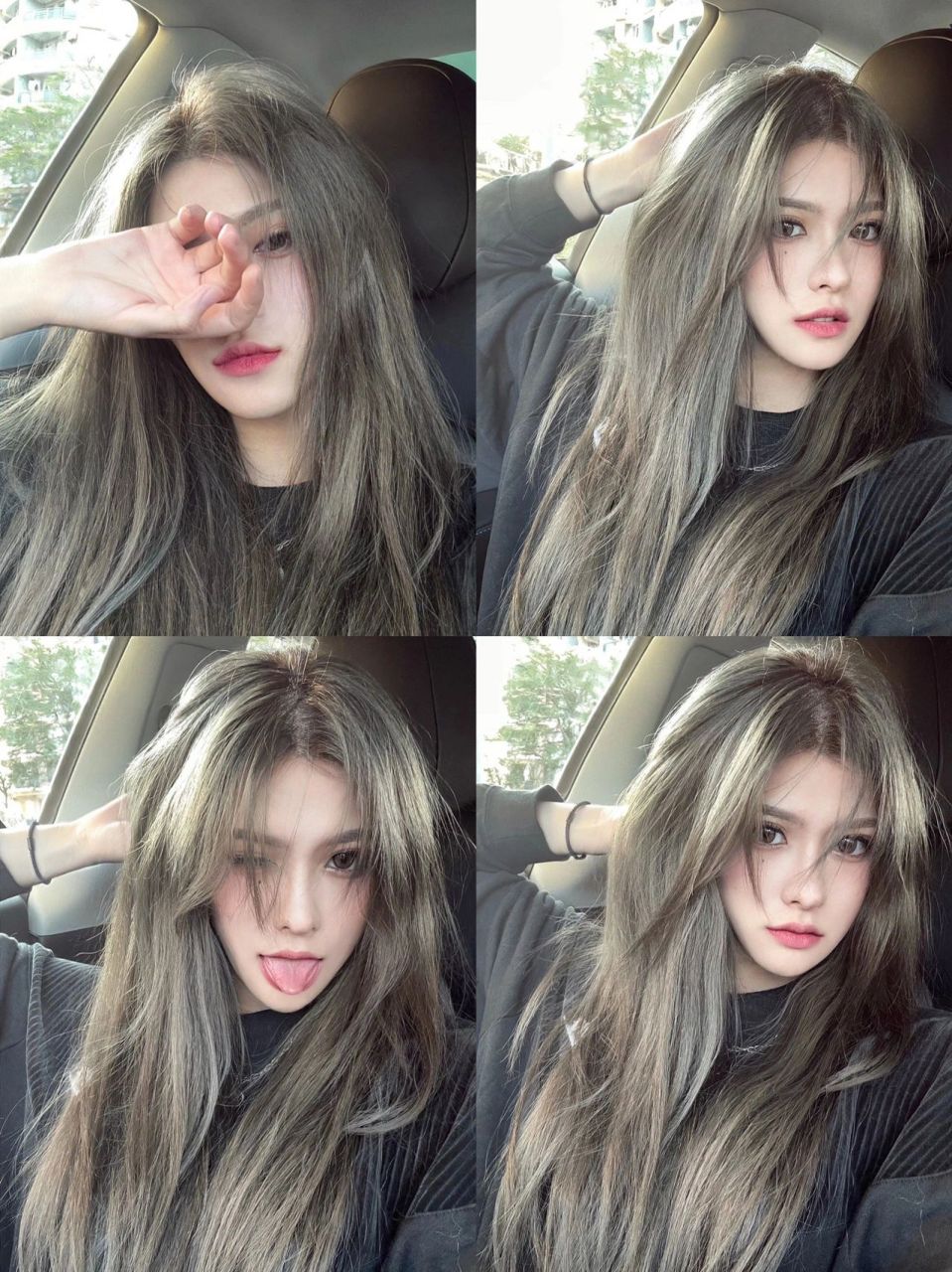 好看到爆炸的发色 青木灰 青木灰78雾感发色|||亚麻青棕灰亚麻青木