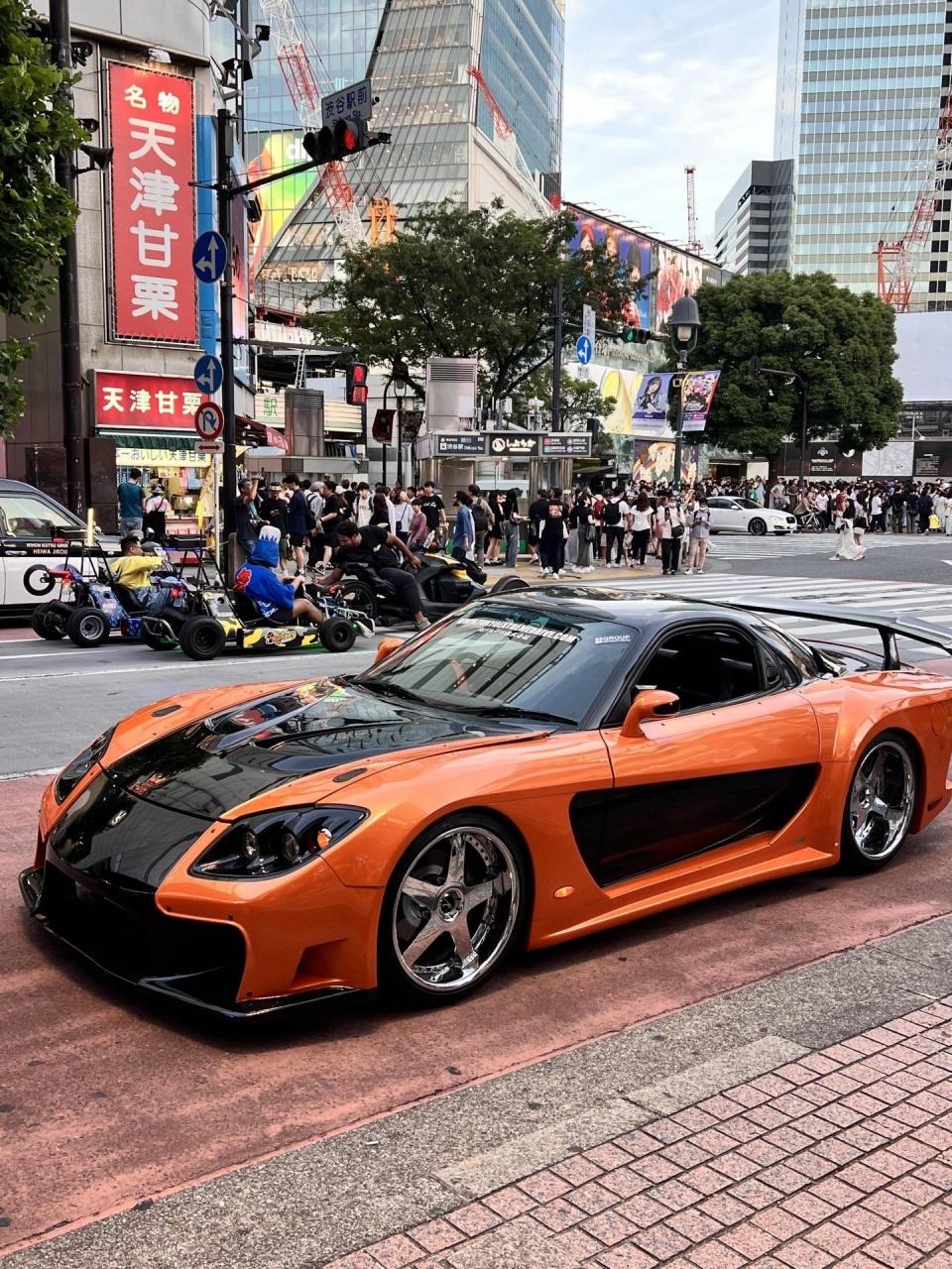 韩同款座驾马自达rx7rx7 速度与激情