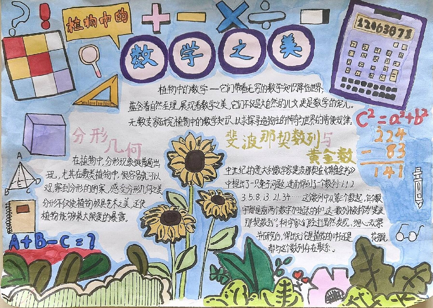 数学之美手抄报