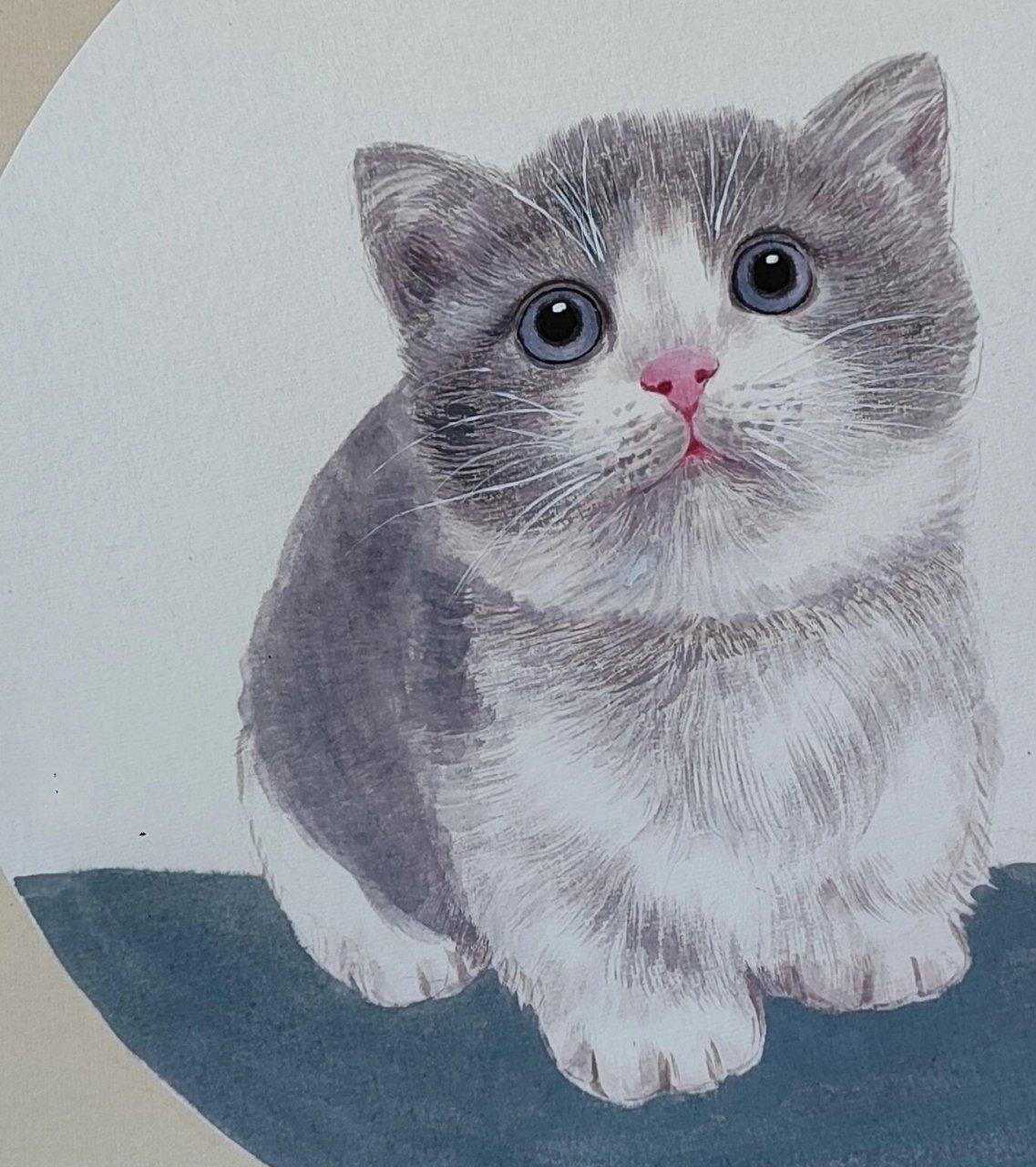 工笔宠物小猫咪