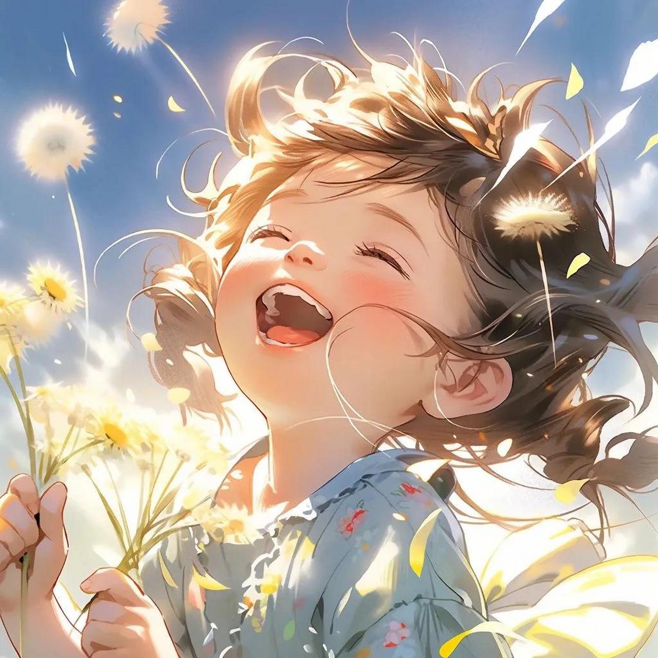 蒲公英女孩头像头像 可爱 治愈  蒲公英,无牵无挂,无欲无求,风起而行