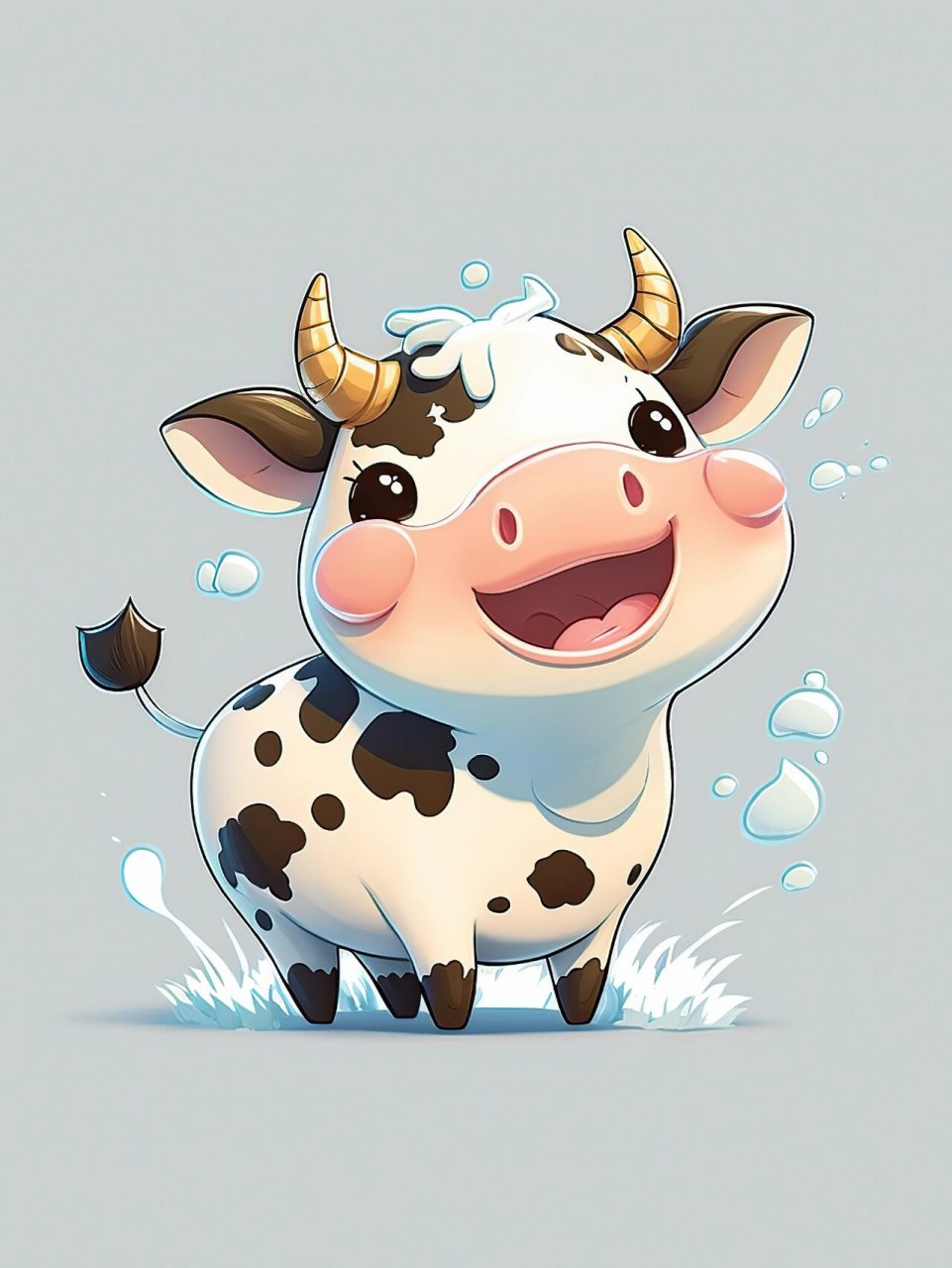 可爱的小奶牛来了 #插画临摹# #寻找小红书绘画大神# #可爱##十二生肖