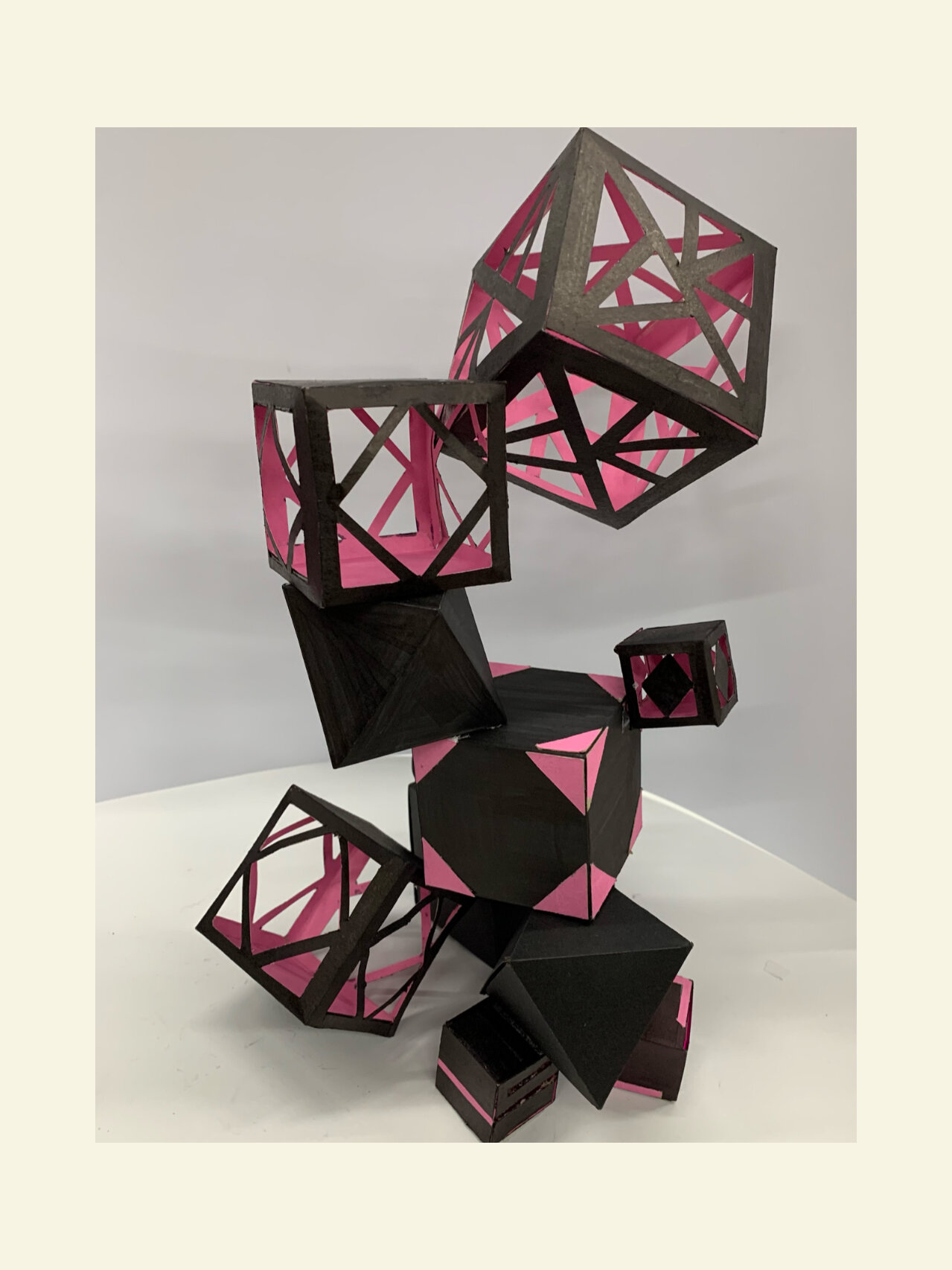 立体构成 手工折纸三维设计作业
