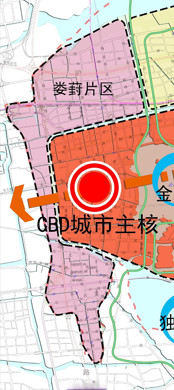 苏州房产#  我发现,娄葑的房子,差不多80%都在高速和高架旁边.