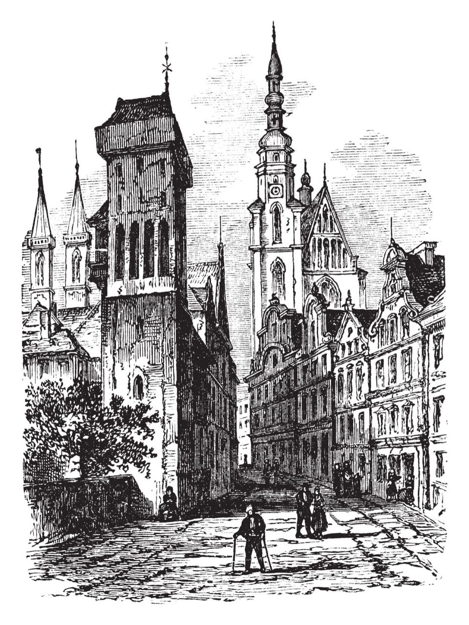 分享一组复古风格建筑钢笔画 画建筑其实很简单.