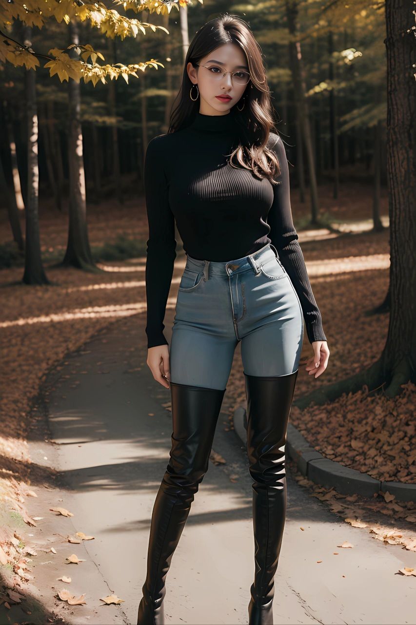 ai,编号32426(牛仔裤长靴合集1) 这次是牛仔裤加过膝靴,ai比较给力