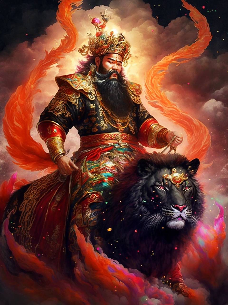 第一正财神赵公明  	 赵公明,又称赵玄坛,赵元帅,赵公元帅,是道教及