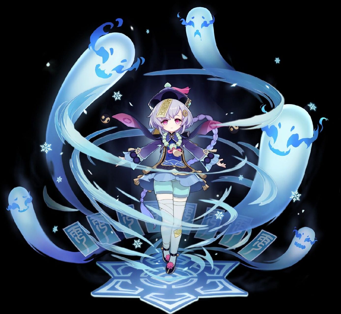 高清立绘⑤ 长按图片即可保存 这一弹按顺序是:达达利亚,甘雨,七七,琴