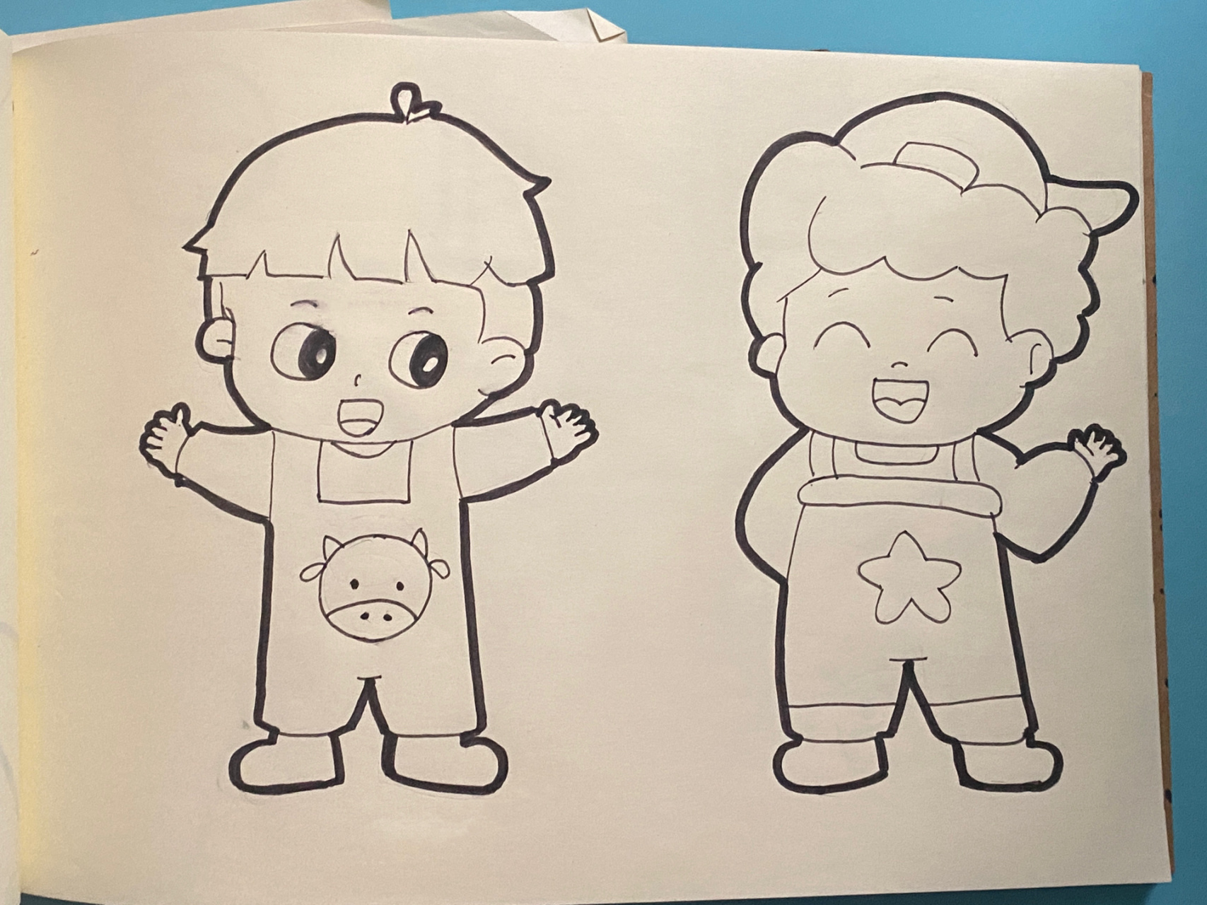 儿童简笔画素材|常用人物61男孩 91康了家人们!