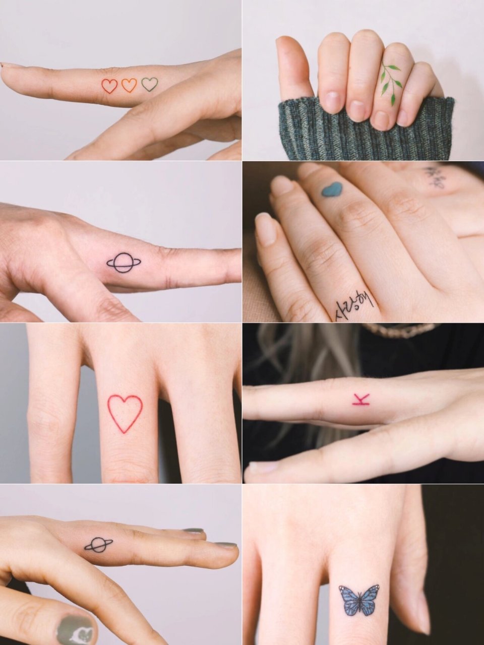 92tattoo|手指纹身图案分享篇韩国ins超97 · 吐血整理好看简约