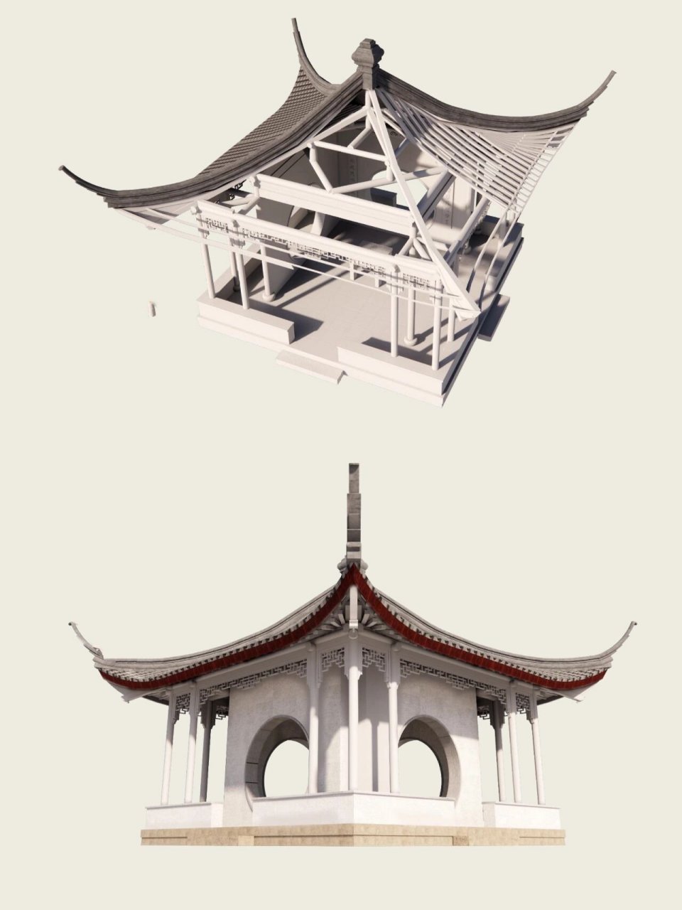 古建木结构分解图|苏州拙政园·梧竹幽居亭 9797文章发表在同名