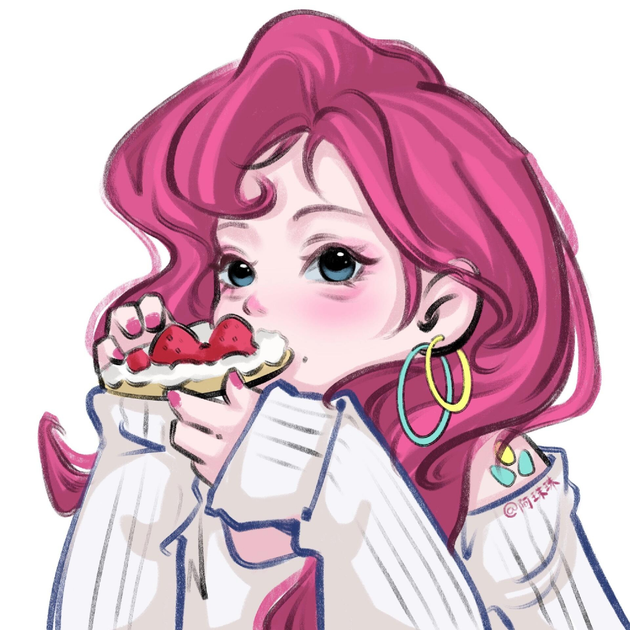 救命98好喜欢 救命98太喜欢了小马宝莉拟人,临摹改may风一下也好