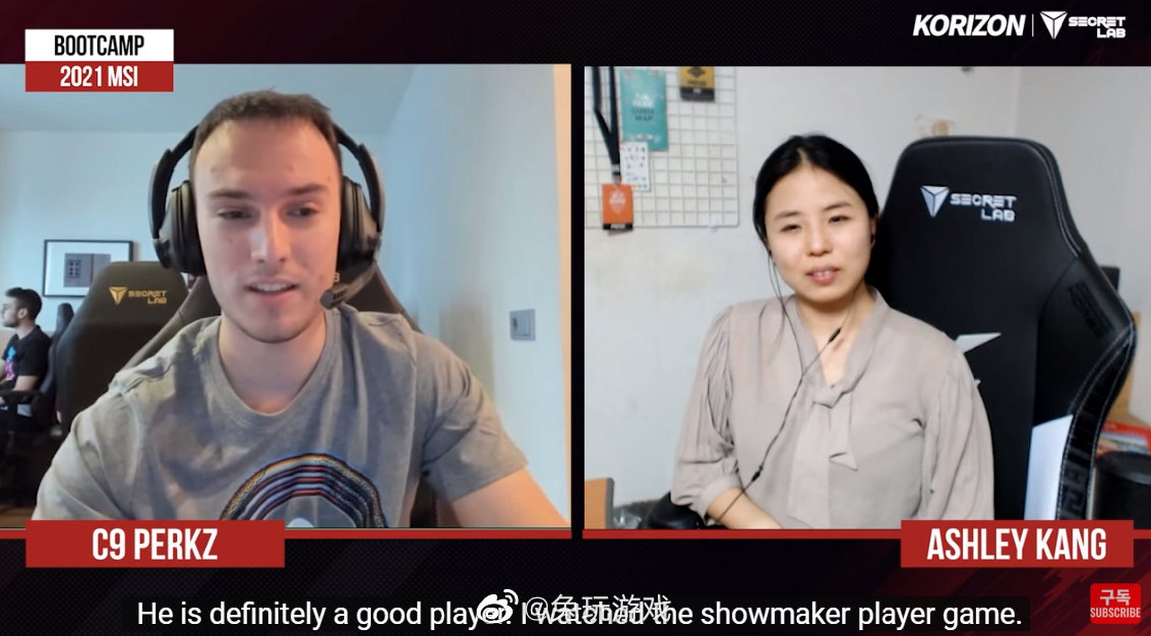 ashleykang姜智惠 perkz:我经常看showmaker的比赛