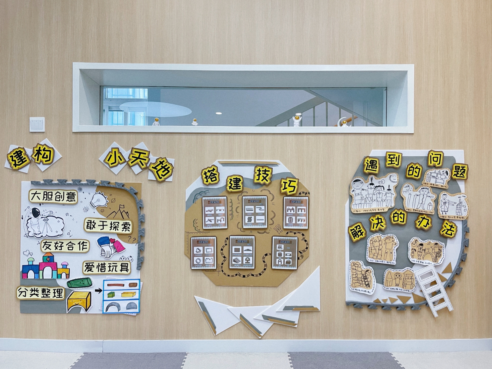 一张kt版,金银卡纸经典配色 ,又高级又有层次感,每次做完环创成就感