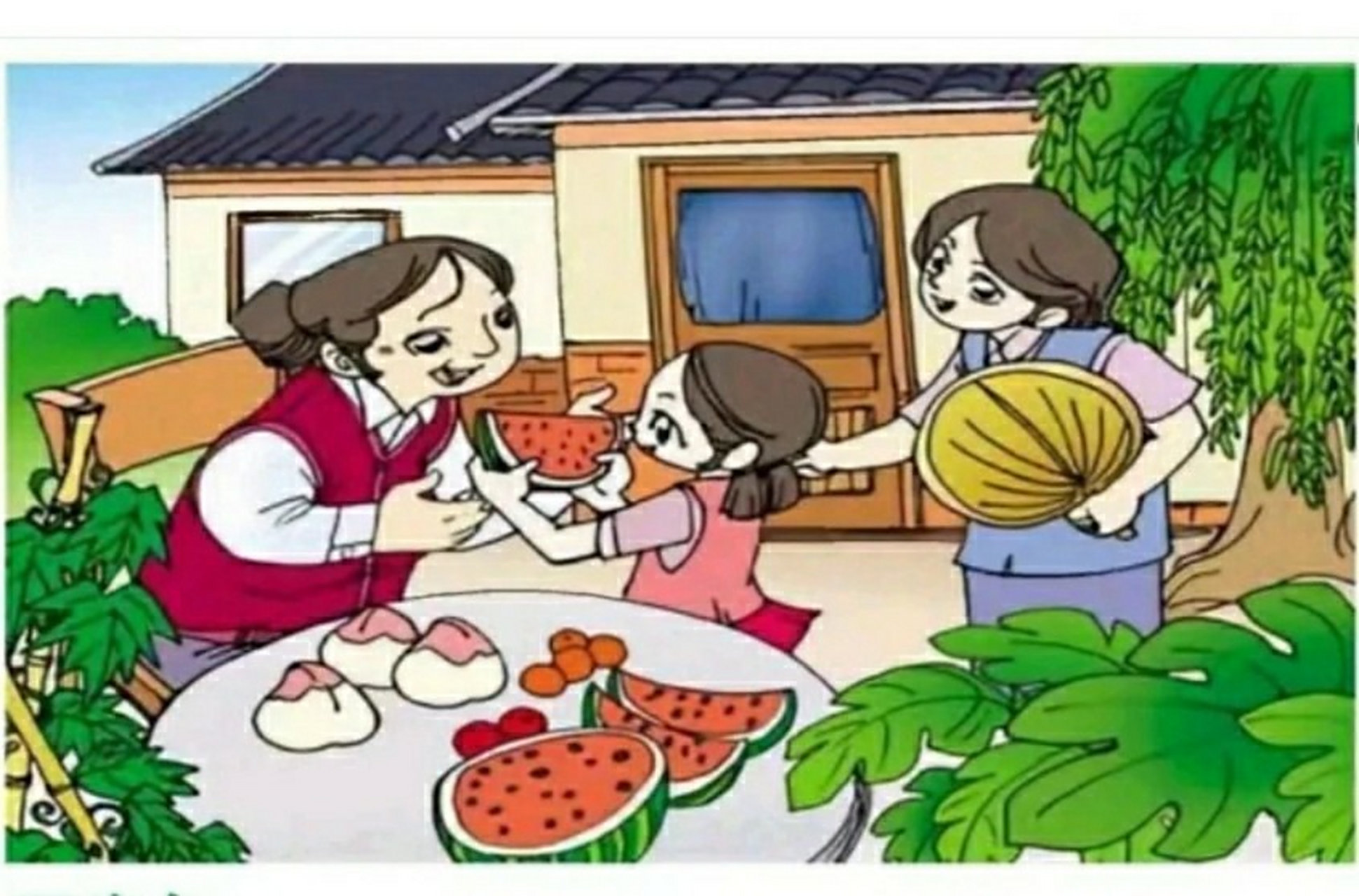 一年级看图写话 炎炎夏日,树上的蝉一声长,一声短的叫着.