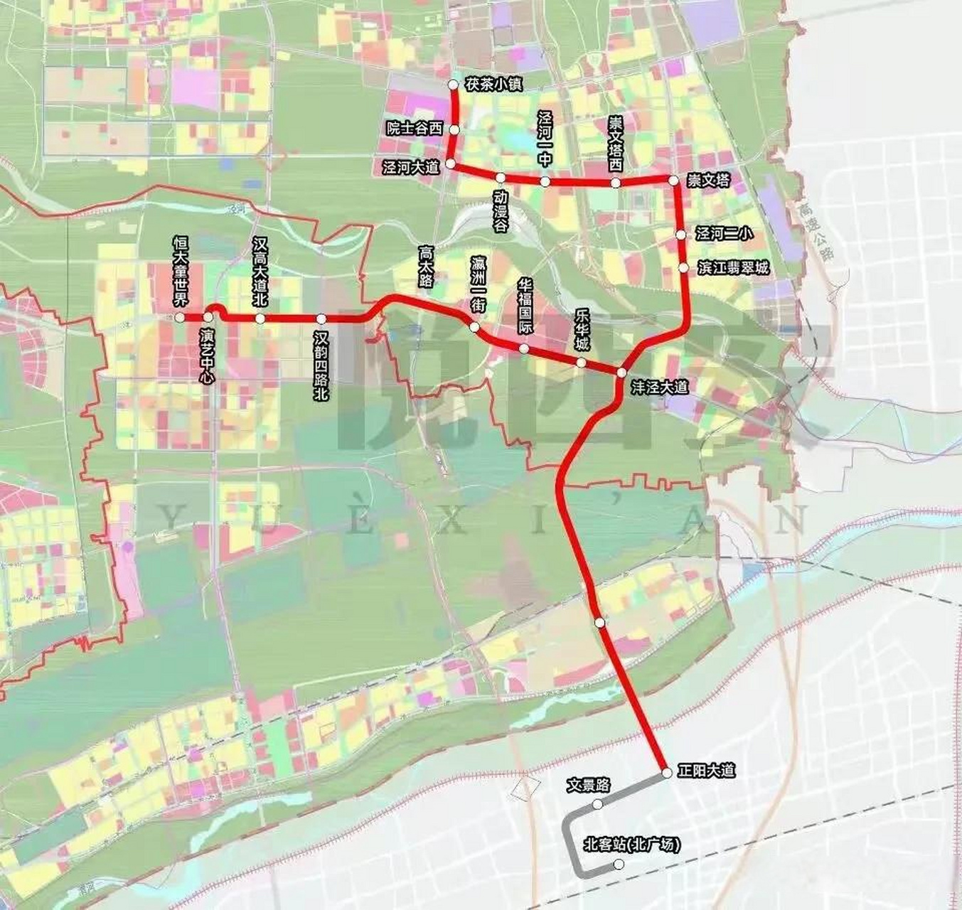 西咸新区泾河新城智轨运行线路图,看图说话,知道买那个项目了吗?