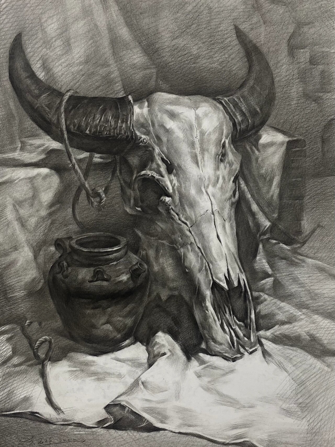 素描静物