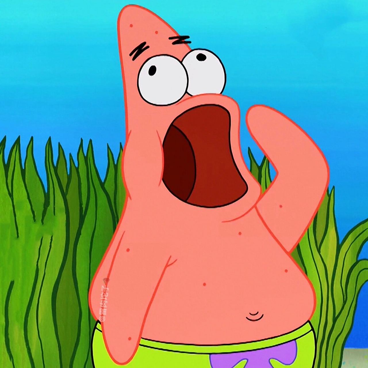 94派大星头像合集～ 图一这个手势会痛失韩国市场吧 哈哈哈哈哈哈哈