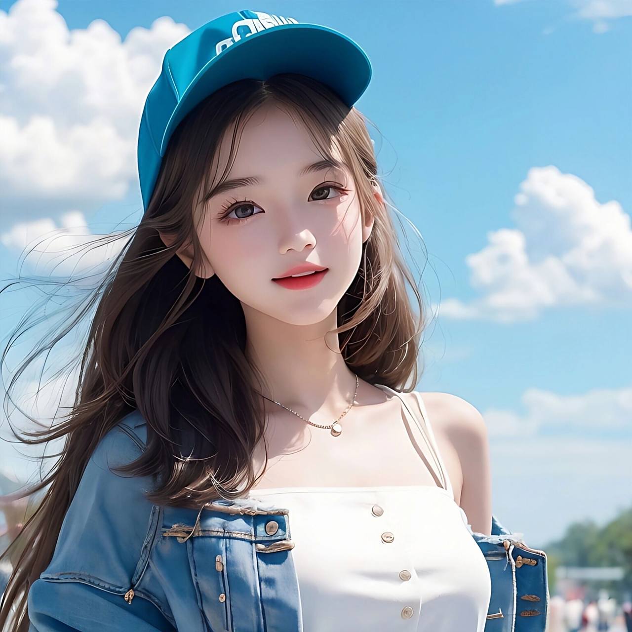 女生头像|棒球帽系列 今天是棒球帽女孩